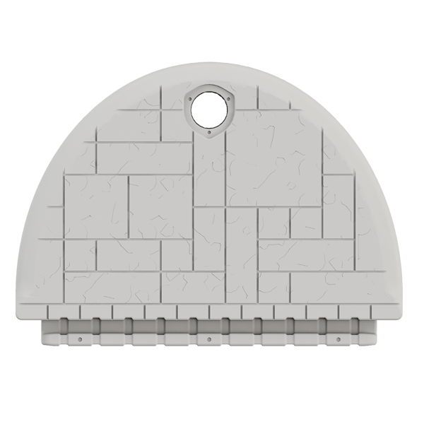 152,5 cm Half Round End Cap
